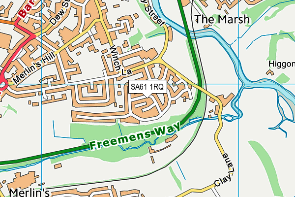 SA61 1RQ map - OS VectorMap District (Ordnance Survey) SA61 1RQ map - OS VectorMap District (Ordnance Survey)