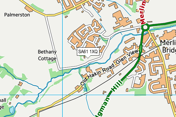 SA61 1XQ map - OS VectorMap District (Ordnance Survey) SA61 1XQ map - OS VectorMap District (Ordnance Survey)