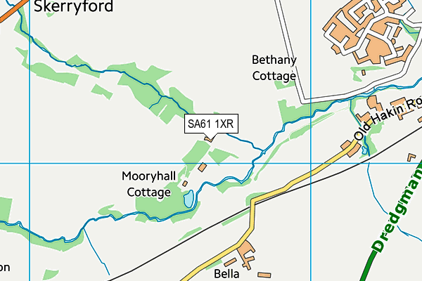 SA61 1XR map - OS VectorMap District (Ordnance Survey) SA61 1XR map - OS VectorMap District (Ordnance Survey)