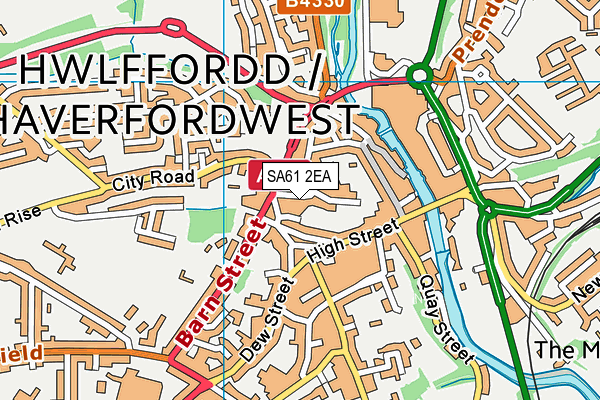 SA61 2EA map - OS VectorMap District (Ordnance Survey) SA61 2EA map - OS VectorMap District (Ordnance Survey)