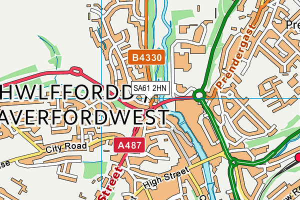 SA61 2HN map - OS VectorMap District (Ordnance Survey) SA61 2HN map - OS VectorMap District (Ordnance Survey)