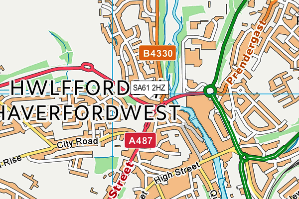 SA61 2HZ map - OS VectorMap District (Ordnance Survey) SA61 2HZ map - OS VectorMap District (Ordnance Survey)