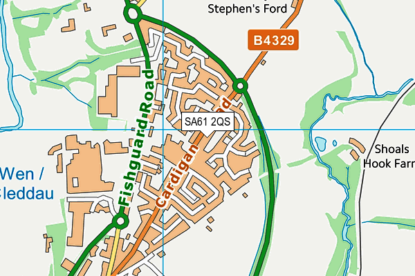 SA61 2QS map - OS VectorMap District (Ordnance Survey) SA61 2QS map - OS VectorMap District (Ordnance Survey)