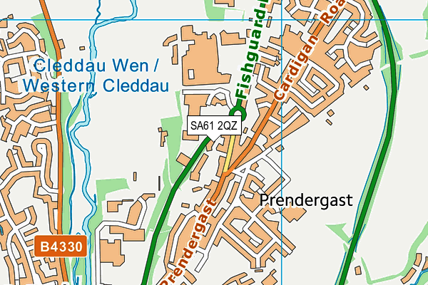 SA61 2QZ map - OS VectorMap District (Ordnance Survey) SA61 2QZ map - OS VectorMap District (Ordnance Survey)