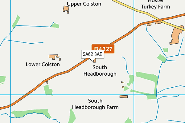 SA62 3AE map - OS VectorMap District (Ordnance Survey) SA62 3AE map - OS VectorMap District (Ordnance Survey)