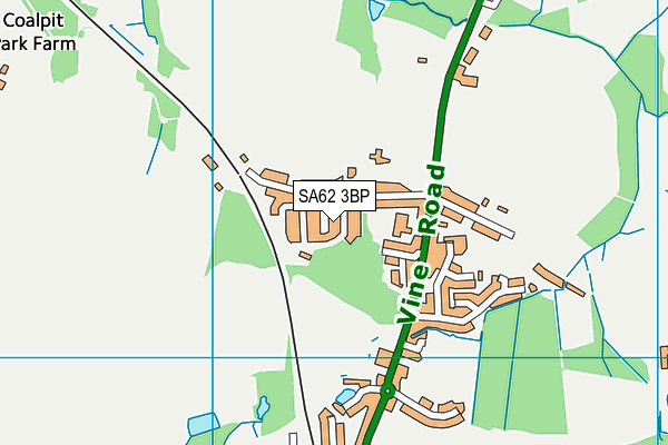 SA62 3BP map - OS VectorMap District (Ordnance Survey) SA62 3BP map - OS VectorMap District (Ordnance Survey)