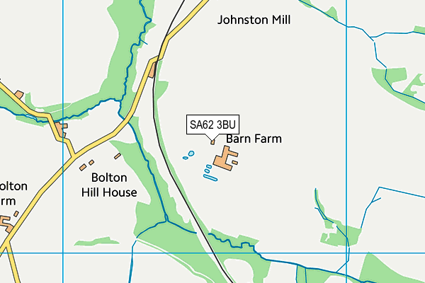 SA62 3BU map - OS VectorMap District (Ordnance Survey) SA62 3BU map - OS VectorMap District (Ordnance Survey)