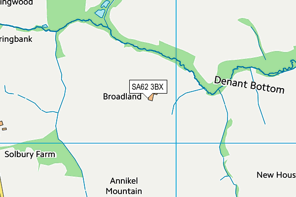 SA62 3BX map - OS VectorMap District (Ordnance Survey) SA62 3BX map - OS VectorMap District (Ordnance Survey)