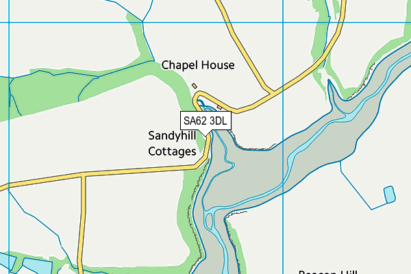 SA62 3DL map - OS VectorMap District (Ordnance Survey) SA62 3DL map - OS VectorMap District (Ordnance Survey)