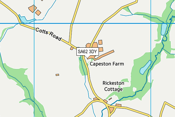 SA62 3DY map - OS VectorMap District (Ordnance Survey) SA62 3DY map - OS VectorMap District (Ordnance Survey)