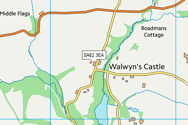 SA62 3EA map - OS VectorMap District (Ordnance Survey) SA62 3EA map - OS VectorMap District (Ordnance Survey)