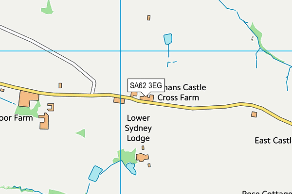 SA62 3EG map - OS VectorMap District (Ordnance Survey) SA62 3EG map - OS VectorMap District (Ordnance Survey)