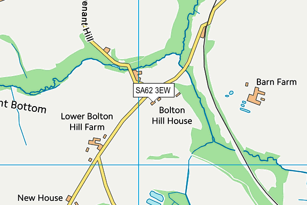 SA62 3EW map - OS VectorMap District (Ordnance Survey) SA62 3EW map - OS VectorMap District (Ordnance Survey)