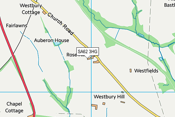 SA62 3HG map - OS VectorMap District (Ordnance Survey) SA62 3HG map - OS VectorMap District (Ordnance Survey)