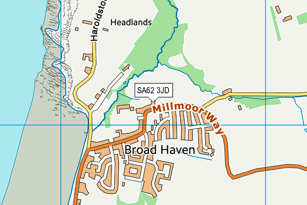 SA62 3JD map - OS VectorMap District (Ordnance Survey)