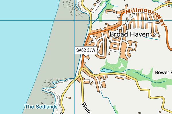SA62 3JW map - OS VectorMap District (Ordnance Survey) SA62 3JW map - OS VectorMap District (Ordnance Survey)