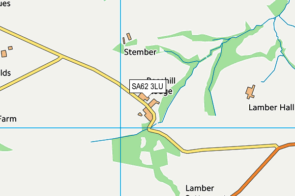 SA62 3LU map - OS VectorMap District (Ordnance Survey) SA62 3LU map - OS VectorMap District (Ordnance Survey)