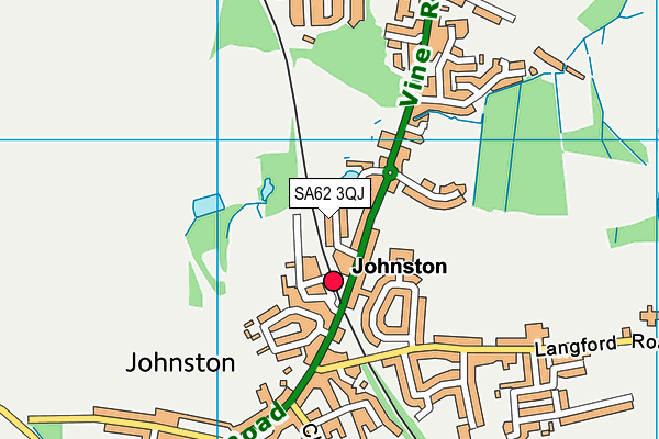 SA62 3QJ map - OS VectorMap District (Ordnance Survey) SA62 3QJ map - OS VectorMap District (Ordnance Survey)