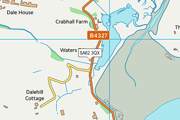 SA62 3QX map - OS VectorMap District (Ordnance Survey) SA62 3QX map - OS VectorMap District (Ordnance Survey)