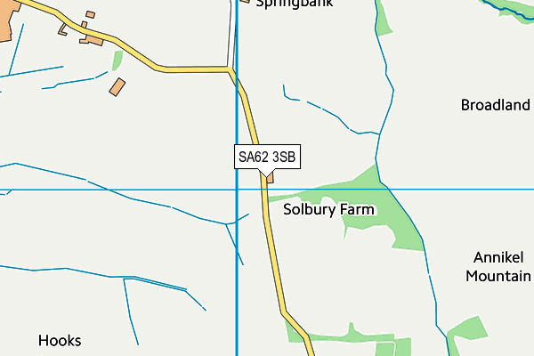 SA62 3SB map - OS VectorMap District (Ordnance Survey) SA62 3SB map - OS VectorMap District (Ordnance Survey)
