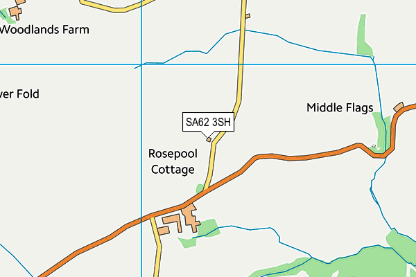 SA62 3SH map - OS VectorMap District (Ordnance Survey) SA62 3SH map - OS VectorMap District (Ordnance Survey)
