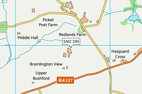 SA62 3SN map - OS VectorMap District (Ordnance Survey) SA62 3SN map - OS VectorMap District (Ordnance Survey)