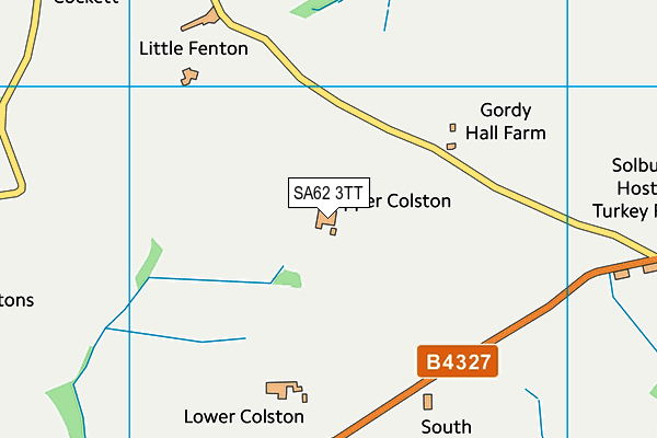 SA62 3TT map - OS VectorMap District (Ordnance Survey) SA62 3TT map - OS VectorMap District (Ordnance Survey)