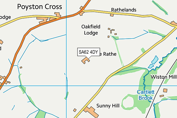 SA62 4DY map - OS VectorMap District (Ordnance Survey) SA62 4DY map - OS VectorMap District (Ordnance Survey)