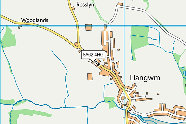 SA62 4HG map - OS VectorMap District (Ordnance Survey) SA62 4HG map - OS VectorMap District (Ordnance Survey)