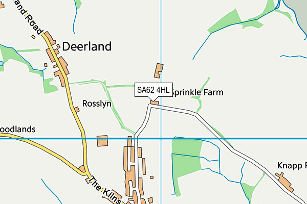SA62 4HL map - OS VectorMap District (Ordnance Survey) SA62 4HL map - OS VectorMap District (Ordnance Survey)