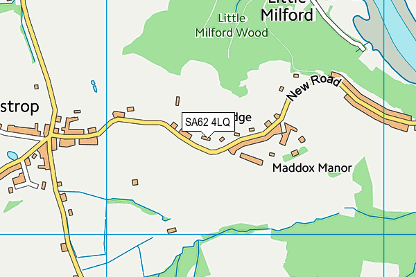 SA62 4LQ map - OS VectorMap District (Ordnance Survey) SA62 4LQ map - OS VectorMap District (Ordnance Survey)