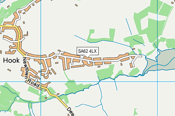 SA62 4LX map - OS VectorMap District (Ordnance Survey) SA62 4LX map - OS VectorMap District (Ordnance Survey)