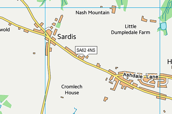 SA62 4NS map - OS VectorMap District (Ordnance Survey) SA62 4NS map - OS VectorMap District (Ordnance Survey)