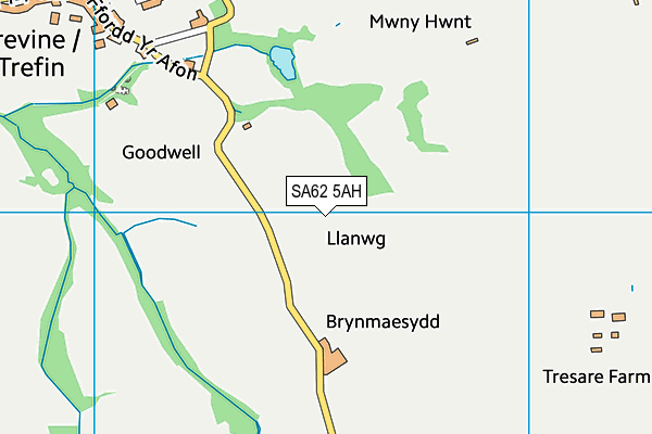 SA62 5AH map - OS VectorMap District (Ordnance Survey) SA62 5AH map - OS VectorMap District (Ordnance Survey)