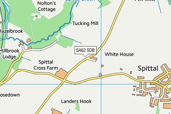 SA62 5DB map - OS VectorMap District (Ordnance Survey) SA62 5DB map - OS VectorMap District (Ordnance Survey)