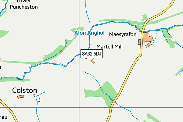 SA62 5DJ map - OS VectorMap District (Ordnance Survey) SA62 5DJ map - OS VectorMap District (Ordnance Survey)