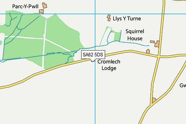 SA62 5DS map - OS VectorMap District (Ordnance Survey) SA62 5DS map - OS VectorMap District (Ordnance Survey)