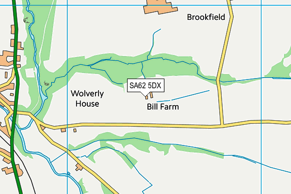 SA62 5DX map - OS VectorMap District (Ordnance Survey) SA62 5DX map - OS VectorMap District (Ordnance Survey)