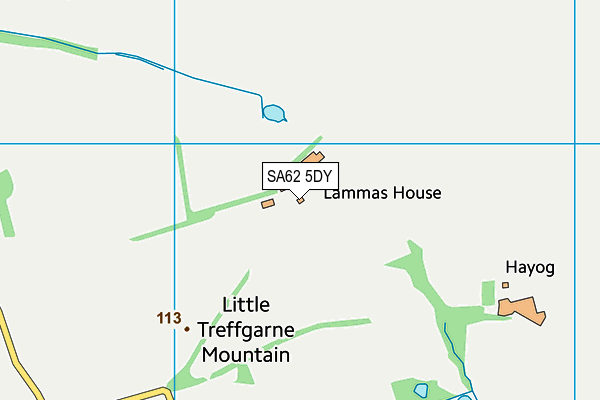 SA62 5DY map - OS VectorMap District (Ordnance Survey) SA62 5DY map - OS VectorMap District (Ordnance Survey)
