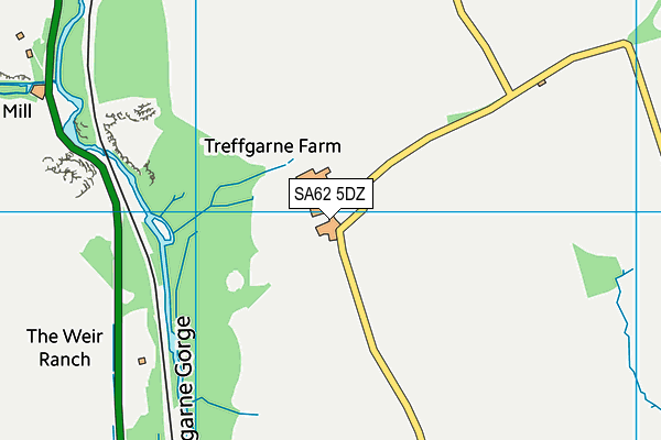 SA62 5DZ map - OS VectorMap District (Ordnance Survey) SA62 5DZ map - OS VectorMap District (Ordnance Survey)