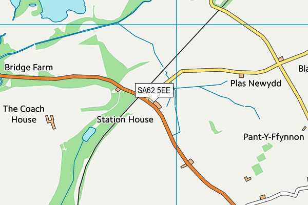 SA62 5EE map - OS VectorMap District (Ordnance Survey) SA62 5EE map - OS VectorMap District (Ordnance Survey)