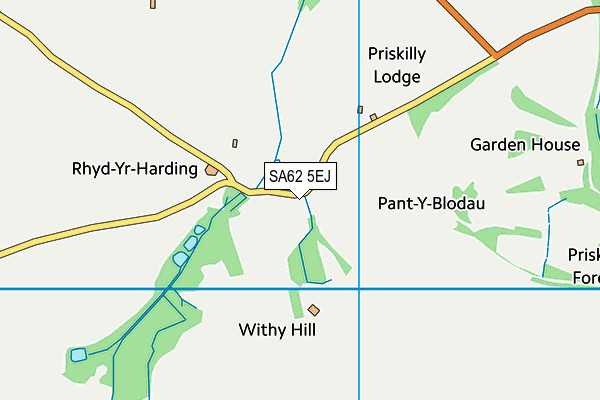 SA62 5EJ map - OS VectorMap District (Ordnance Survey) SA62 5EJ map - OS VectorMap District (Ordnance Survey)