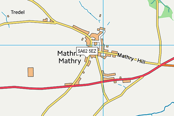 SA62 5EZ map - OS VectorMap District (Ordnance Survey) SA62 5EZ map - OS VectorMap District (Ordnance Survey)