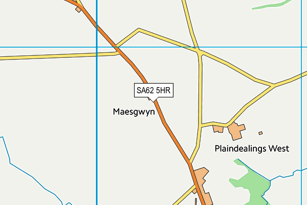 SA62 5HR map - OS VectorMap District (Ordnance Survey) SA62 5HR map - OS VectorMap District (Ordnance Survey)