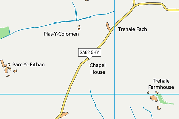 SA62 5HY map - OS VectorMap District (Ordnance Survey) SA62 5HY map - OS VectorMap District (Ordnance Survey)