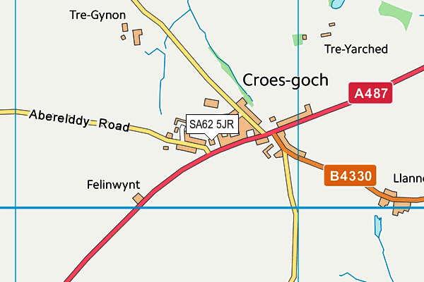 SA62 5JR map - OS VectorMap District (Ordnance Survey)