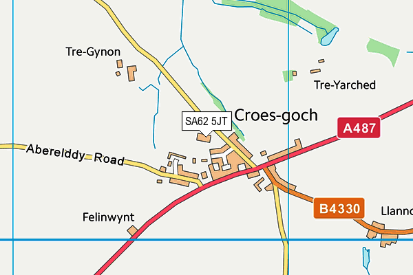 SA62 5JT map - OS VectorMap District (Ordnance Survey) SA62 5JT map - OS VectorMap District (Ordnance Survey)