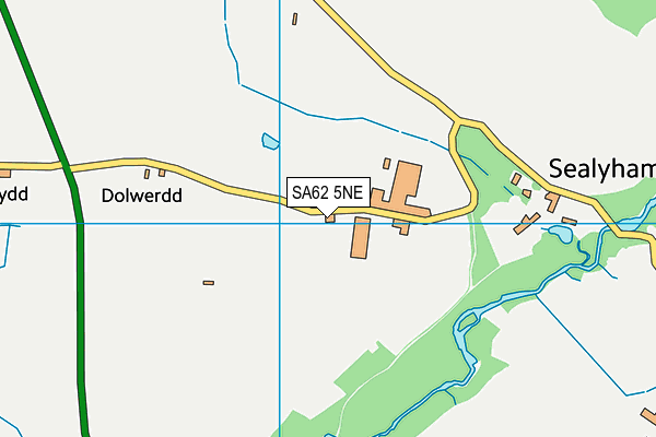 SA62 5NE map - OS VectorMap District (Ordnance Survey) SA62 5NE map - OS VectorMap District (Ordnance Survey)