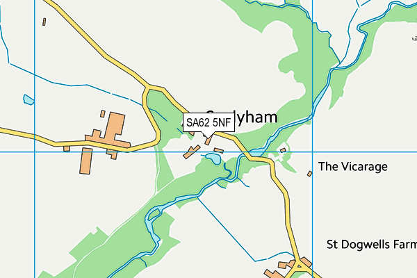 SA62 5NF map - OS VectorMap District (Ordnance Survey) SA62 5NF map - OS VectorMap District (Ordnance Survey)