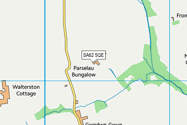 SA62 5QE map - OS VectorMap District (Ordnance Survey) SA62 5QE map - OS VectorMap District (Ordnance Survey)
